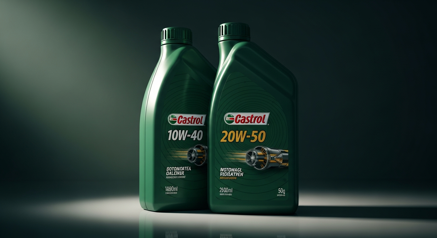 Engine oils — Castrol 10W40, 20W50